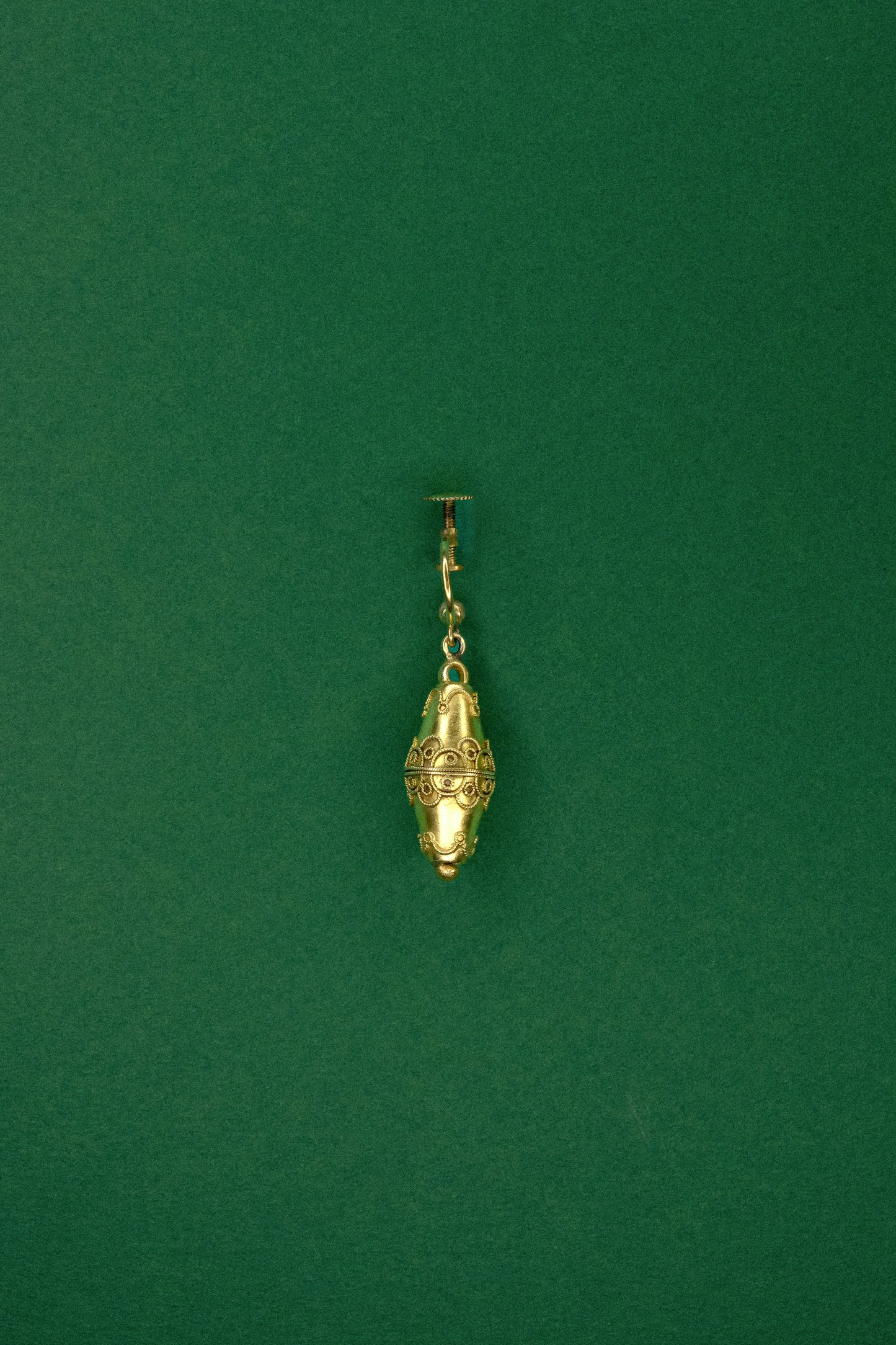 Antique Etruscan Revival Gold Earrings