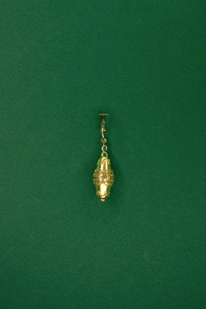 Antique Etruscan Revival Gold Earrings