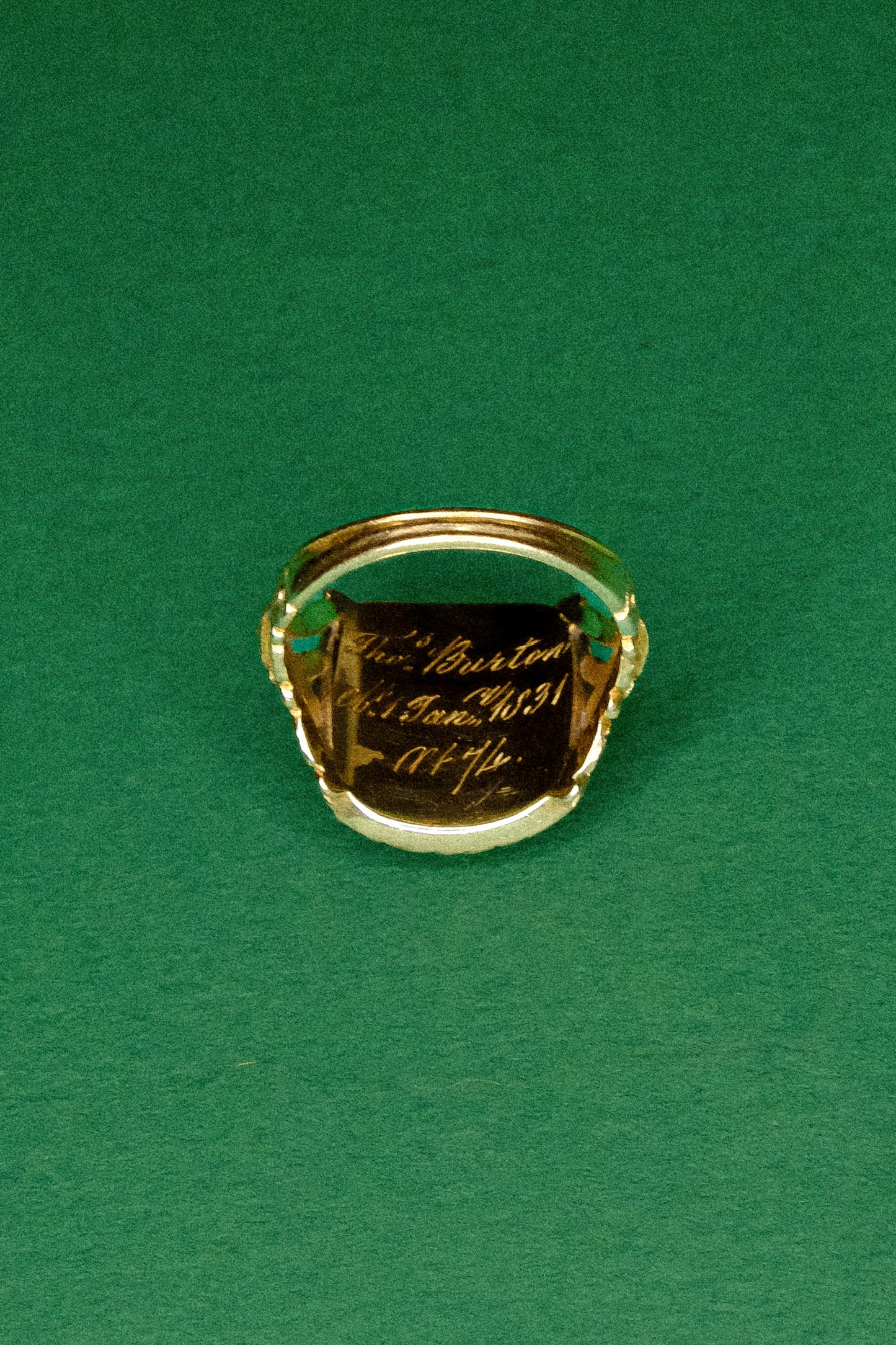 Antique Gold Mourning Ring (1831)