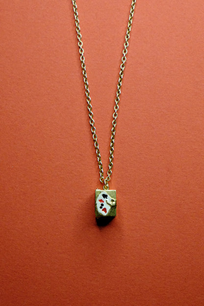 Antique Gambler's Ace Necklace