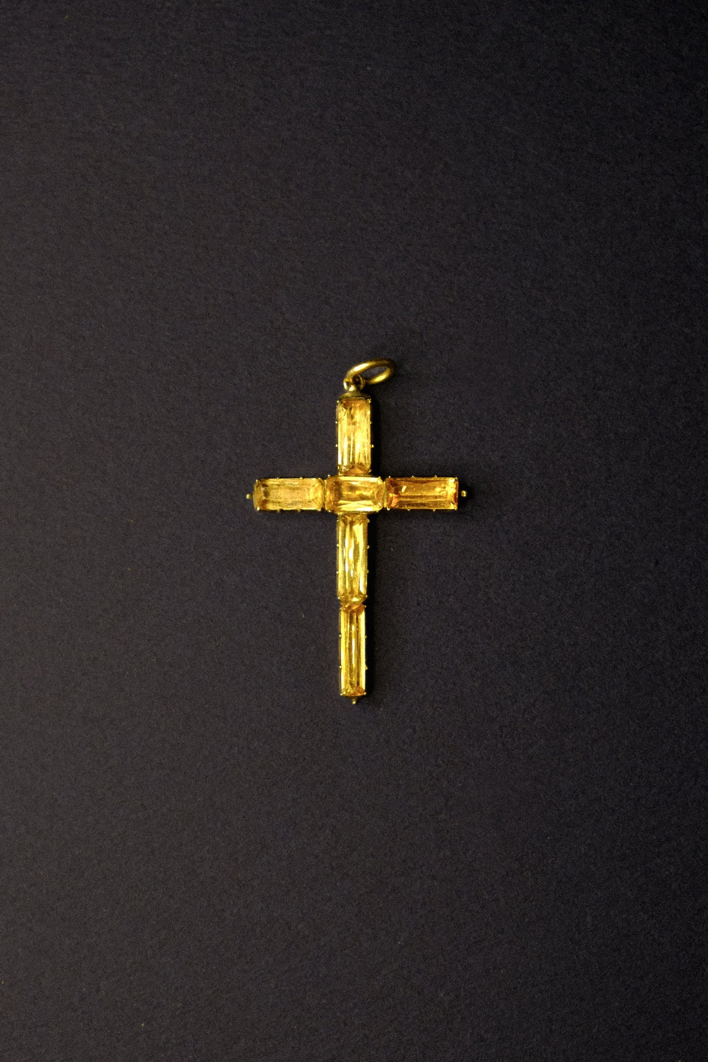 Georgian Topaz Cross Pendant