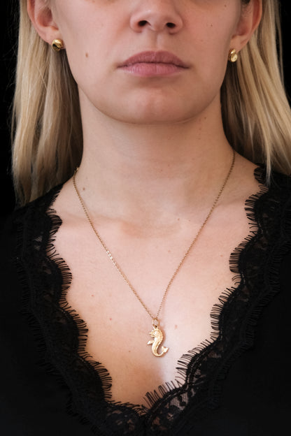 Victorian 18ct Gold Dolphin / Sea-Monster Pendant