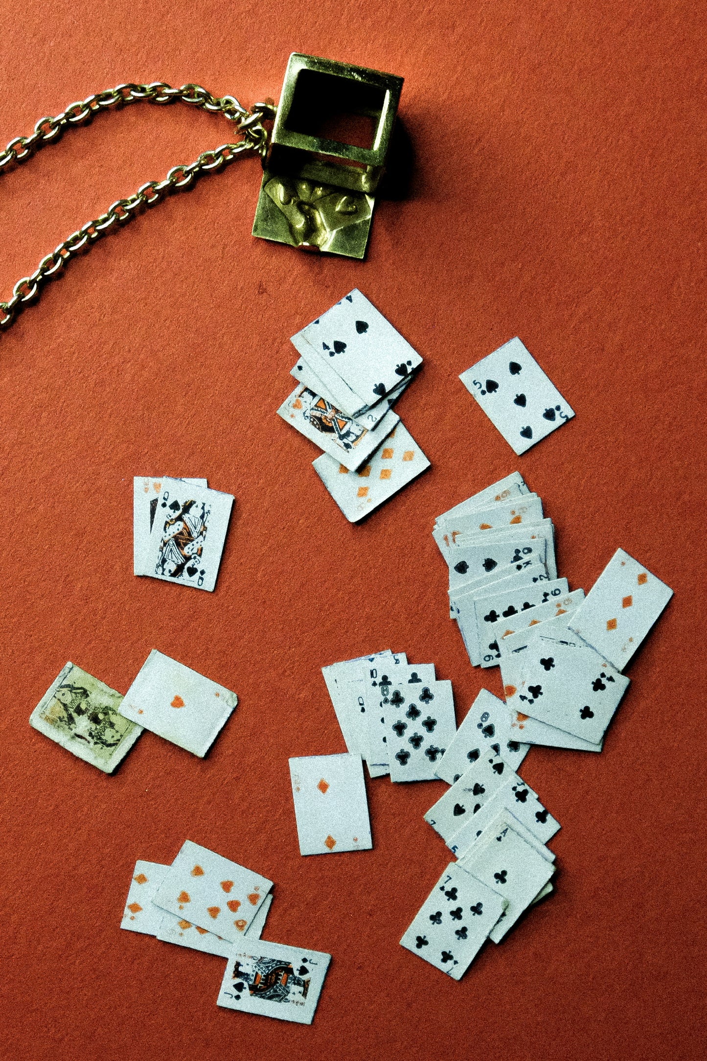 Antique Gambler's Ace Necklace