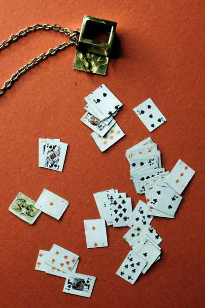 Antique Gambler's Ace Necklace