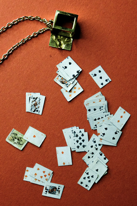 Antique Gambler's Ace Necklace