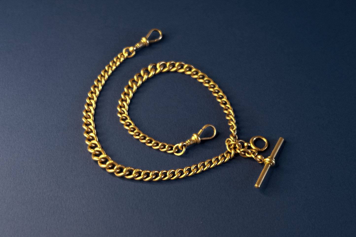 9ct Rose Gold Graduated Albert Chain Necklace