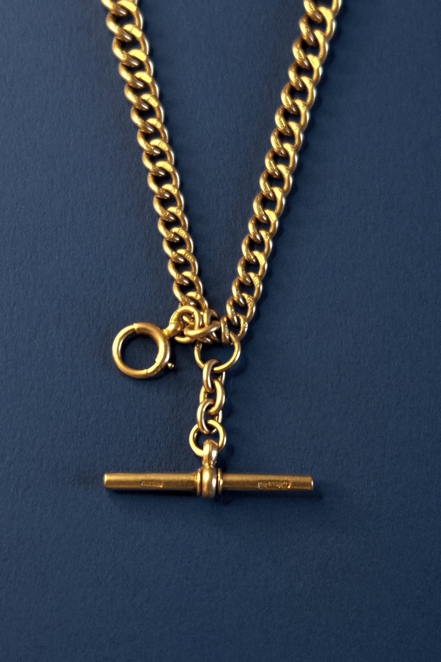 9ct Rose Gold Graduated Albert Chain Necklace