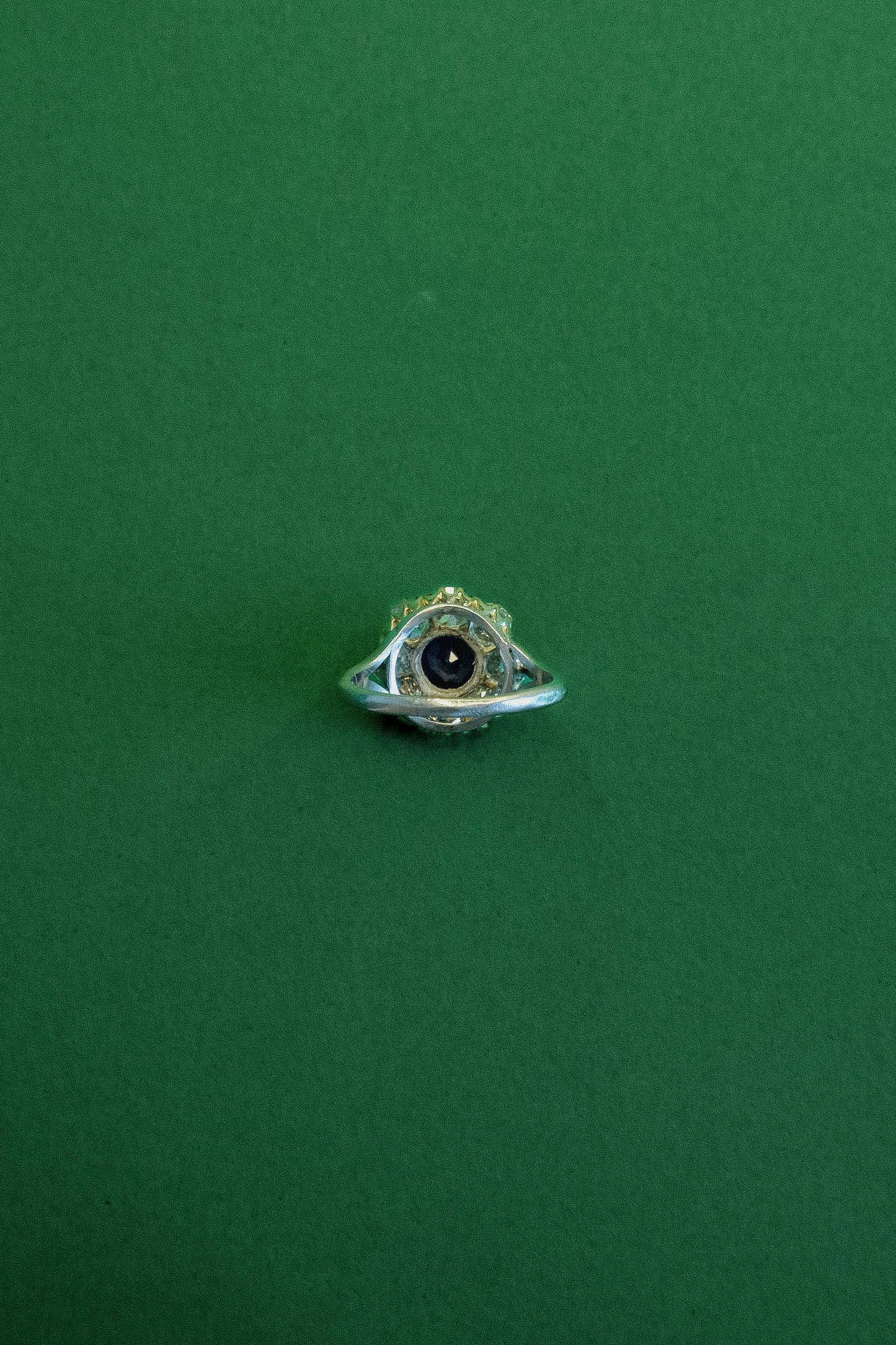 Sapphire & Diamond Cluster Ring