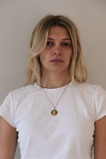 French 19th-Century Plique-à-Jour Pendant by P.L. Dasset